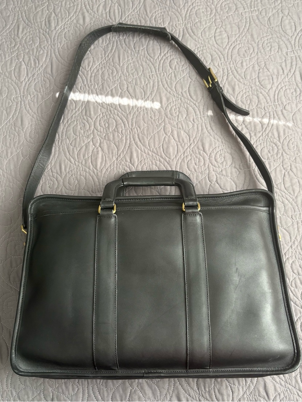 Vintage 1999 Coach Embassy Leather Briefcase Bag 5296 Messenger Laptop Case